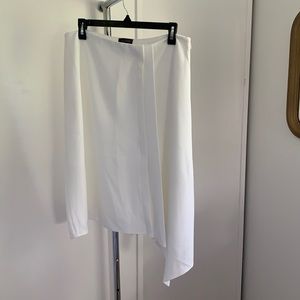 The Limited white asymmetrical skirt